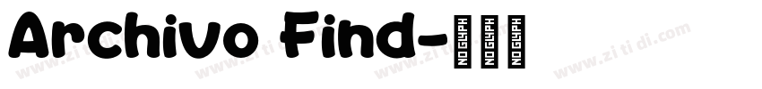 Archivo Find字体转换